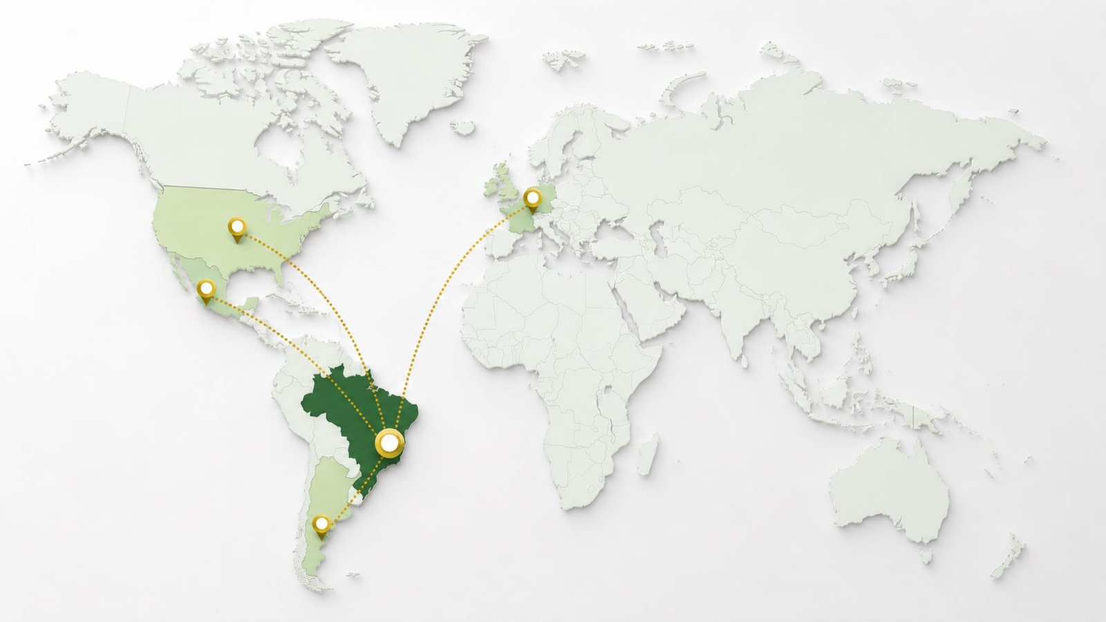 Solubras global reach: manufactured in Brazil, supplied to North America, Europe and Latin America